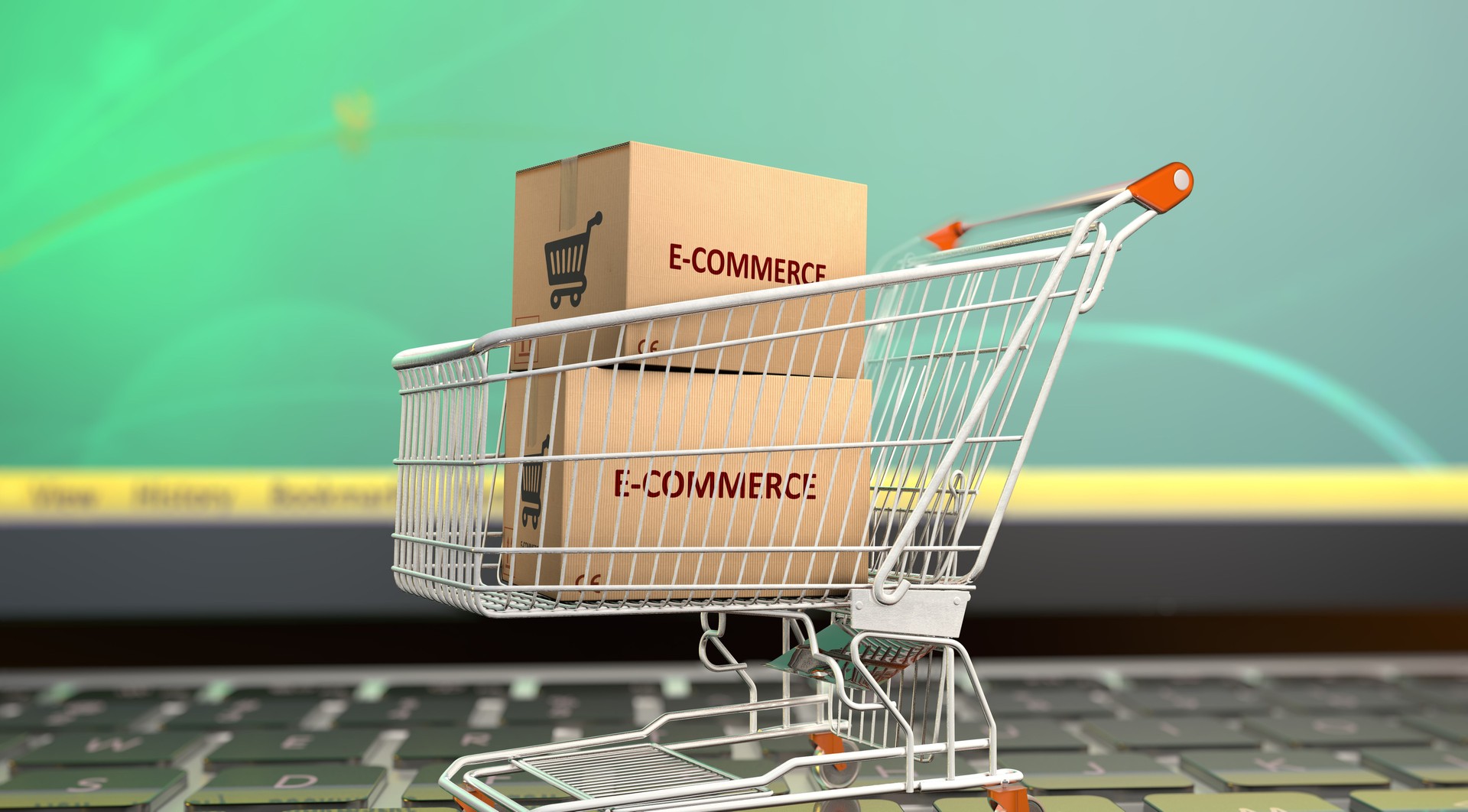 E-Commerce Visual, E-Commerce and Dropshipping 3D Visual Design. (3D Render)